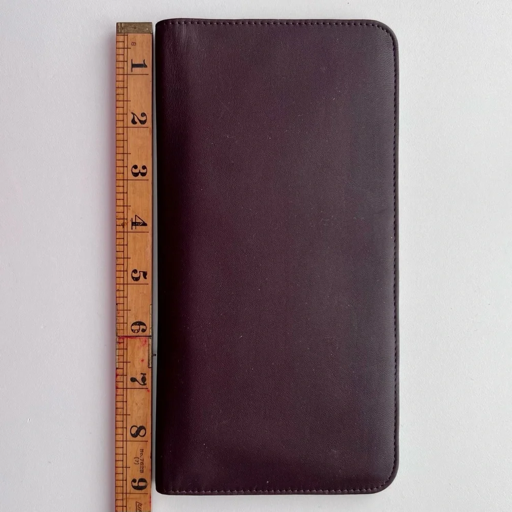 Men's Brown Leather Passport Wallet